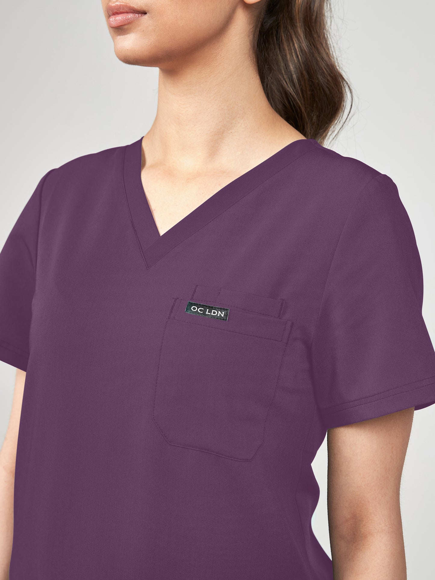 Women's Scrub Top - Wild Plum