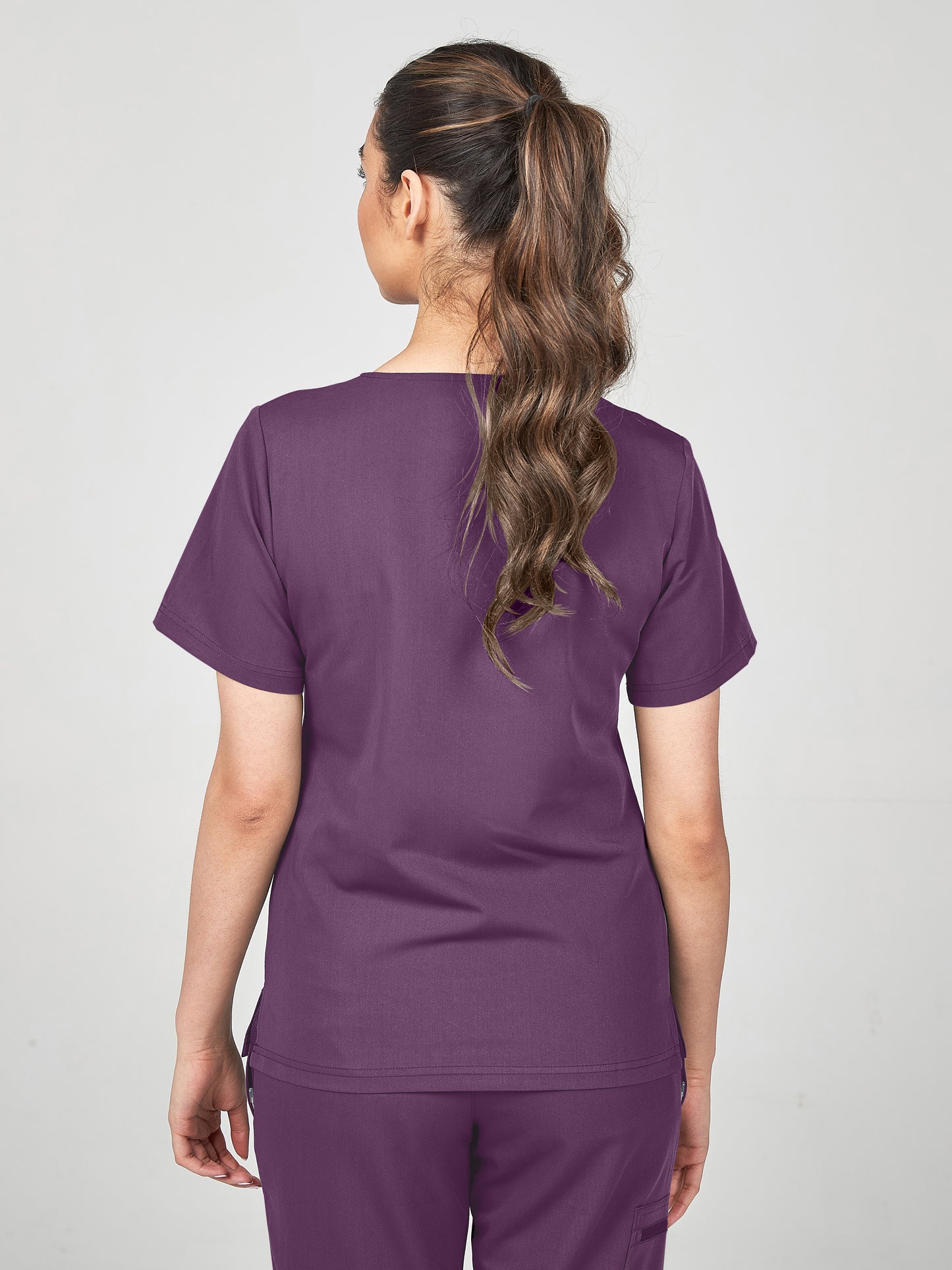 Women's Scrub Top - Wild Plum