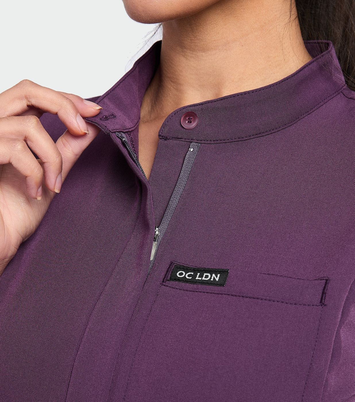 Close-up of soft ONCALL scrub fabric